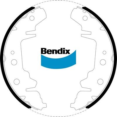 Bendix-AU BS1802 - Комплект гальм, барабанний механізм autocars.com.ua