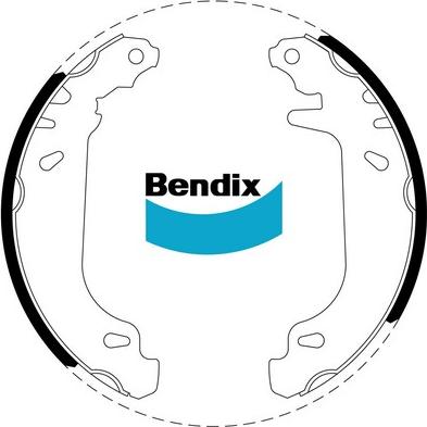 Bendix-AU BS1804 - Комплект гальм, барабанний механізм autocars.com.ua