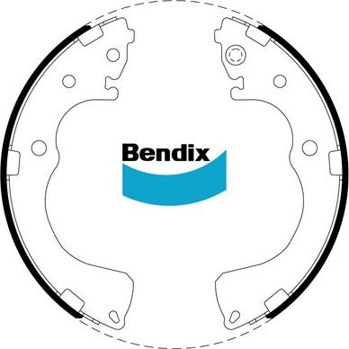 Bendix-AU BS1845 - Комплект гальм, барабанний механізм autocars.com.ua