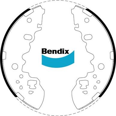 Bendix-AU BS1863 - Комплект гальм, барабанний механізм autocars.com.ua