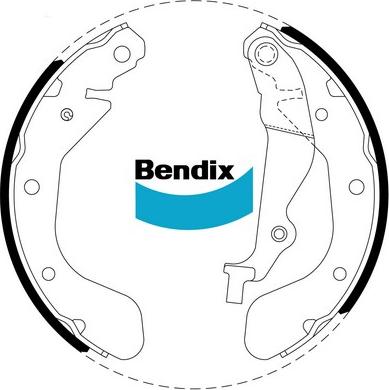 Bendix-AU BS1870 - Комплект гальм, барабанний механізм autocars.com.ua