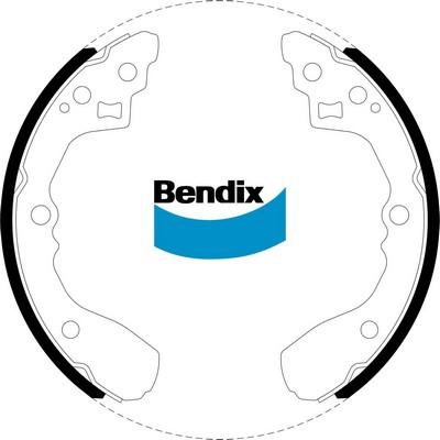 Bendix-AU BS5006 - Комплект гальм, барабанний механізм autocars.com.ua