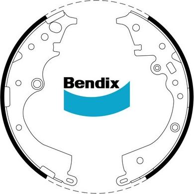 Bendix-AU BS5007 - Комплект гальм, барабанний механізм autocars.com.ua