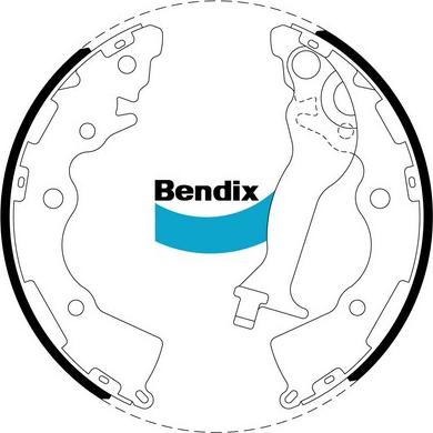 Bendix-AU BS5014 - Комплект гальм, барабанний механізм autocars.com.ua