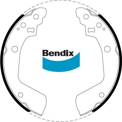 Bendix-AU BS5020 - Комплект гальм, барабанний механізм autocars.com.ua