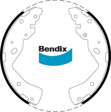 Bendix-AU BS5023 - Комплект гальм, барабанний механізм autocars.com.ua