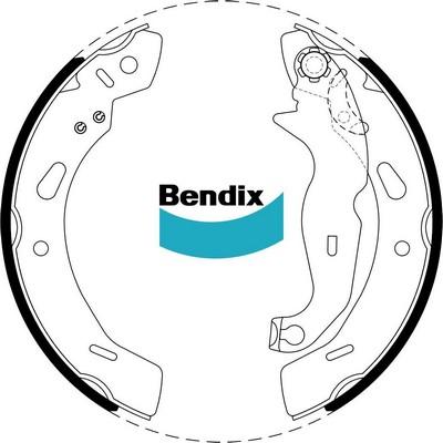 Bendix-AU BS5065 - Комплект гальм, барабанний механізм autocars.com.ua