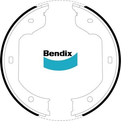 Bendix-AU BS5099 - Комплект гальм, ручник, парковка autocars.com.ua