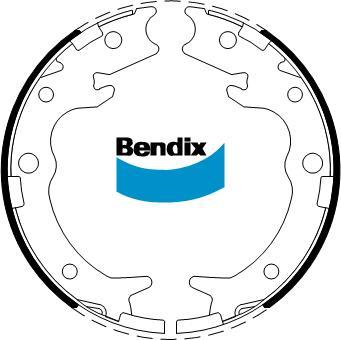 Bendix-AU BS5256 - Комплект гальм, ручник, парковка autocars.com.ua