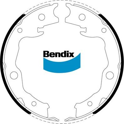 Bendix-AU BS5257 - Комплект гальм, ручник, парковка autocars.com.ua