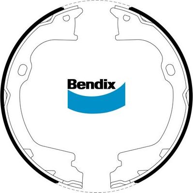 Bendix-AU BS5263 - Комплект гальм, ручник, парковка autocars.com.ua