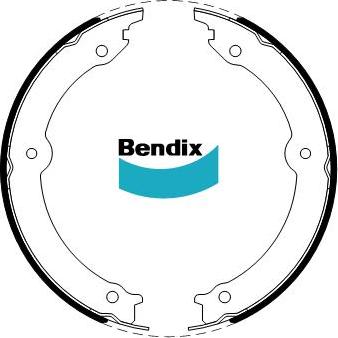 Bendix-AU BS5292 - Комплект гальм, ручник, парковка autocars.com.ua