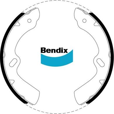 Bendix-AU CBS1733 - Комплект гальм, барабанний механізм autocars.com.ua