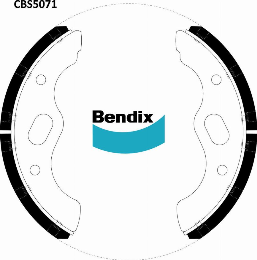 Bendix-AU CBS5071 - Комплект гальм, барабанний механізм autocars.com.ua