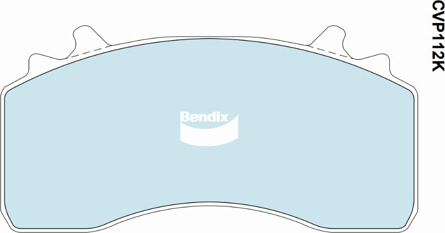 Bendix-AU CVP112 PT - Тормозные колодки, дисковые, комплект autodnr.net