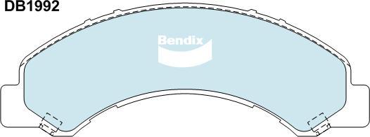 Bendix-AU CVP1992 PTHD - Гальмівні колодки, дискові гальма autocars.com.ua