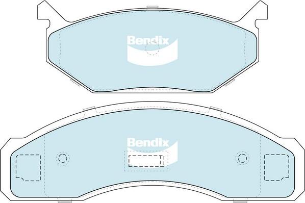 Bendix-AU DB1004 GCT - Гальмівні колодки, дискові гальма autocars.com.ua