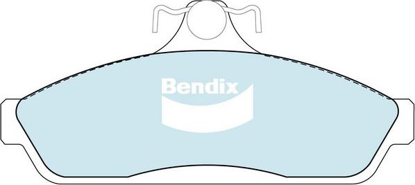 Bendix-AU DB1085 GCT - Гальмівні колодки, дискові гальма autocars.com.ua