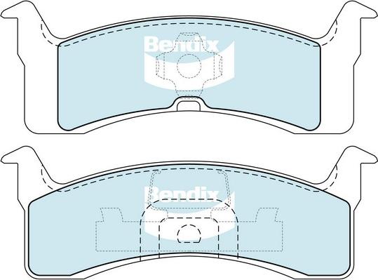 Bendix-AU DB1104 GCT - Гальмівні колодки, дискові гальма autocars.com.ua