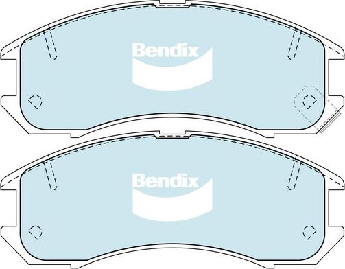 Bendix-AU DB1114 GCT - Гальмівні колодки, дискові гальма autocars.com.ua