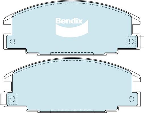 Bendix-AU DB1116 -4WD - Гальмівні колодки, дискові гальма autocars.com.ua