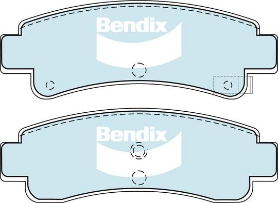 Bendix-AU DB1118 GCT - Гальмівні колодки, дискові гальма autocars.com.ua