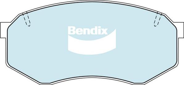 Bendix-AU DB1141 -4WD - Гальмівні колодки, дискові гальма autocars.com.ua