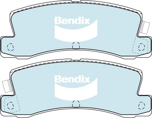 Bendix-AU DB1147 GCT - Гальмівні колодки, дискові гальма autocars.com.ua