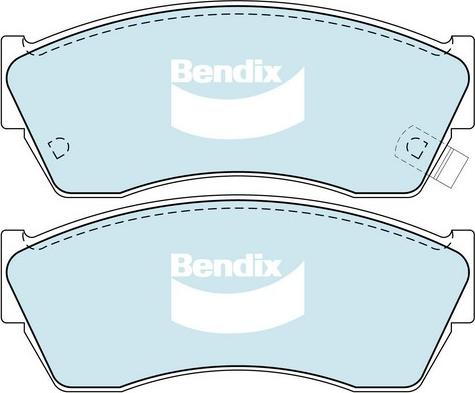 Bendix-AU DB1155 GCT - Гальмівні колодки, дискові гальма autocars.com.ua