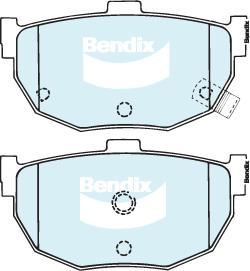 Bendix-AU DB1174 GCT - Гальмівні колодки, дискові гальма autocars.com.ua