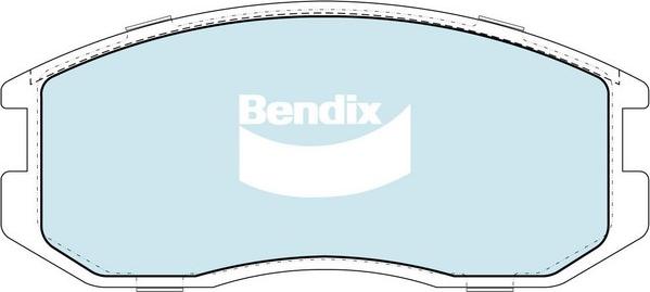 Bendix-AU DB1201 GCT - Гальмівні колодки, дискові гальма autocars.com.ua