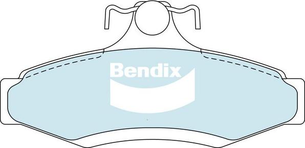 Bendix-AU DB1204 ULT - Тормозные колодки, дисковые, комплект autodnr.net