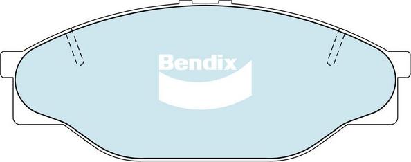 Bendix-AU DB1205 -4WD - Гальмівні колодки, дискові гальма autocars.com.ua