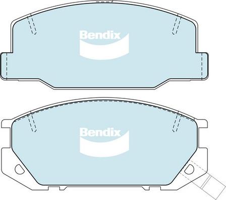 Bendix-AU DB1208 GCT - Гальмівні колодки, дискові гальма autocars.com.ua