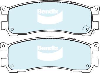 Bendix-AU DB1222 GCT - Тормозные колодки, дисковые, комплект autodnr.net