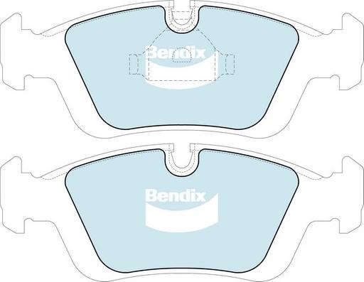 Bendix-AU DB1224 GCT - Гальмівні колодки, дискові гальма autocars.com.ua