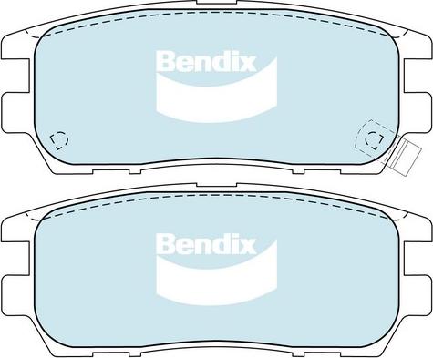 Bendix-AU DB1231 HD - Тормозные колодки, дисковые, комплект autodnr.net