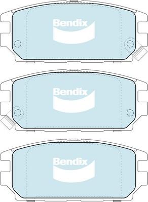 Bendix-AU DB1238 GCT - Тормозные колодки, дисковые, комплект autodnr.net