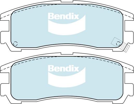 Bendix-AU DB1239 GCT - Гальмівні колодки, дискові гальма autocars.com.ua
