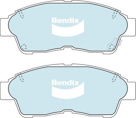 Bendix-AU DB1267 GCT - Гальмівні колодки, дискові гальма autocars.com.ua