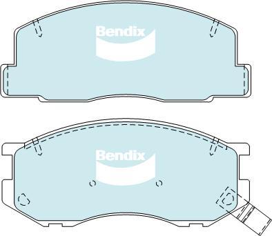 Bendix-AU DB1276 HD - Тормозные колодки, дисковые, комплект autodnr.net