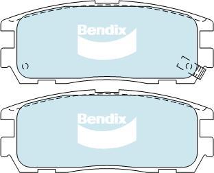 Bendix-AU DB1280 -4WD - Гальмівні колодки, дискові гальма autocars.com.ua