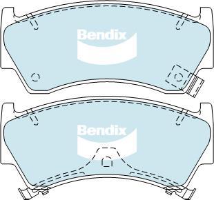 Bendix-AU DB1302 GCT - Тормозные колодки, дисковые, комплект autodnr.net