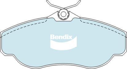 Bendix-AU DB1336 HD - Гальмівні колодки, дискові гальма autocars.com.ua