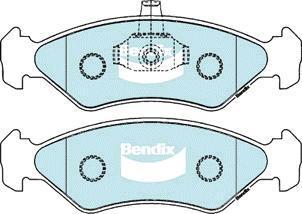 Bendix-AU DB1373 GCT - Гальмівні колодки, дискові гальма autocars.com.ua