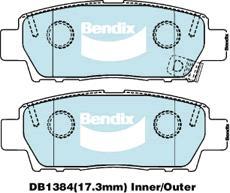 Bendix-AU DB1384 GCT - Тормозные колодки, дисковые, комплект autodnr.net