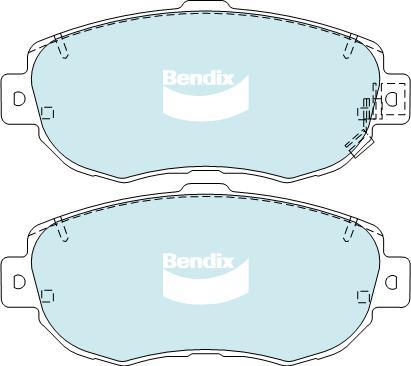 Bendix-AU DB1395 GCT - Гальмівні колодки, дискові гальма autocars.com.ua