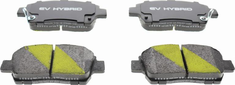 Bendix-AU DB1422 EV - Гальмівні колодки, дискові гальма autocars.com.ua