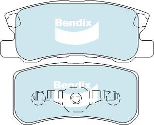 Bendix-AU DB1464 -4WD - Тормозные колодки, дисковые, комплект autodnr.net