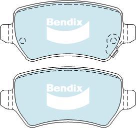 Bendix-AU DB1511 EURO+ - Тормозные колодки, дисковые, комплект autodnr.net